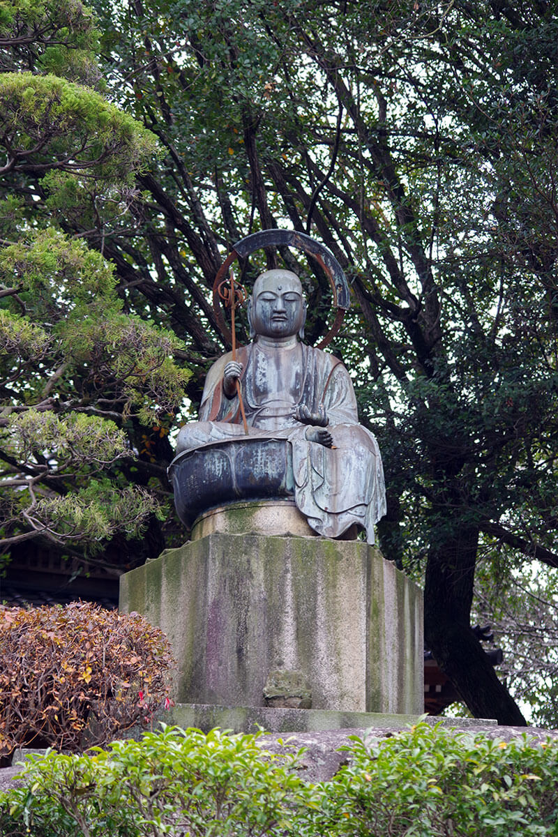 青銅露座地蔵菩薩像